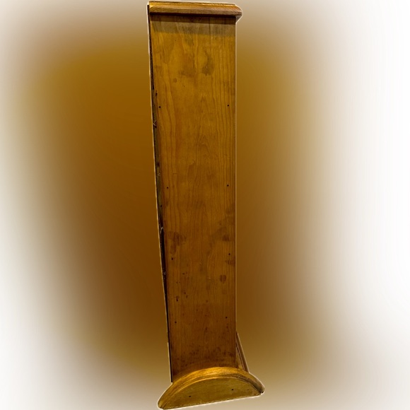 VTG CD GAME MEDIA ACCESSORY HOLDER WOODEN CABINET 5 CUBBY SHELF SHELVES 30 3/4” - Picture 14 of 15